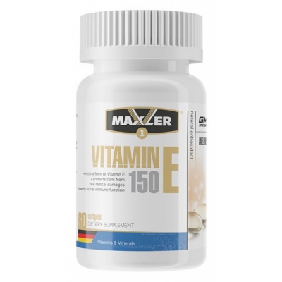  Maxler Vitamin E Natural Form 150 mg 60 